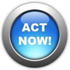 Blue Act Now Button Blue Act Now Button